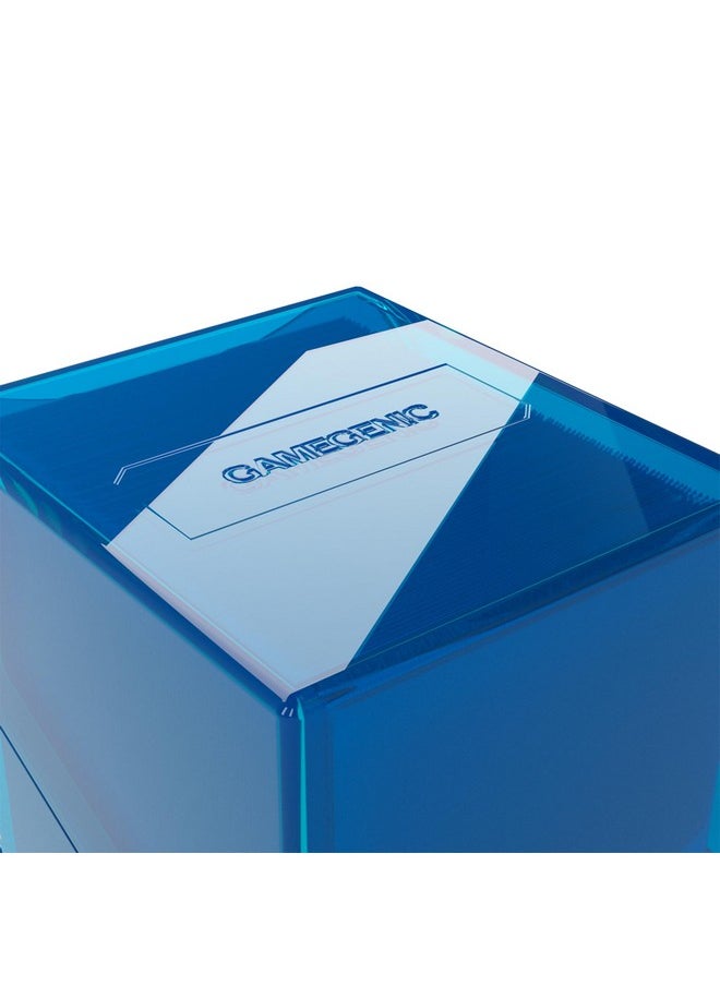 Gamegenic Gamegenic Bastion 100+ XL Deck Box - Compact, Secure, and Perfectly Organized for Your Trading Cards! Safely Protects 100+ Double-Sleeved Cards, Blue Color, Made  - Image 4