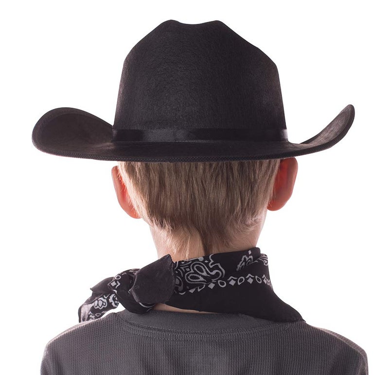 Aeromax Junior Cowboy Hat with Bandanna, Black - Image 5