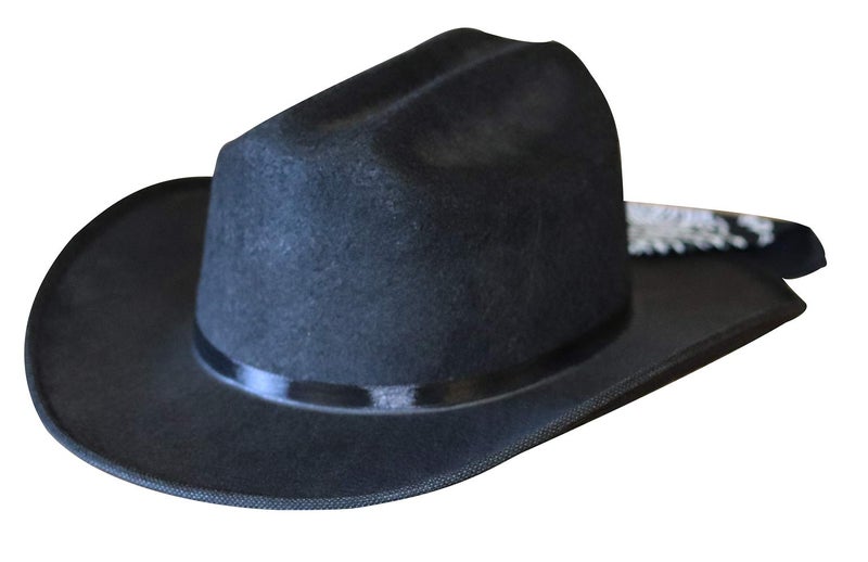 Aeromax Junior Cowboy Hat with Bandanna, Black - Image 2