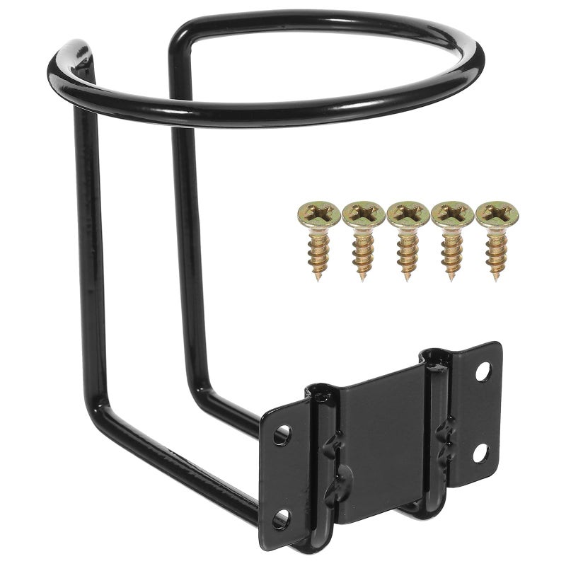 Marine Grade Black Boat Cup Holder Wall Mounted Organizer For Water Bottles And Cans - Image 2