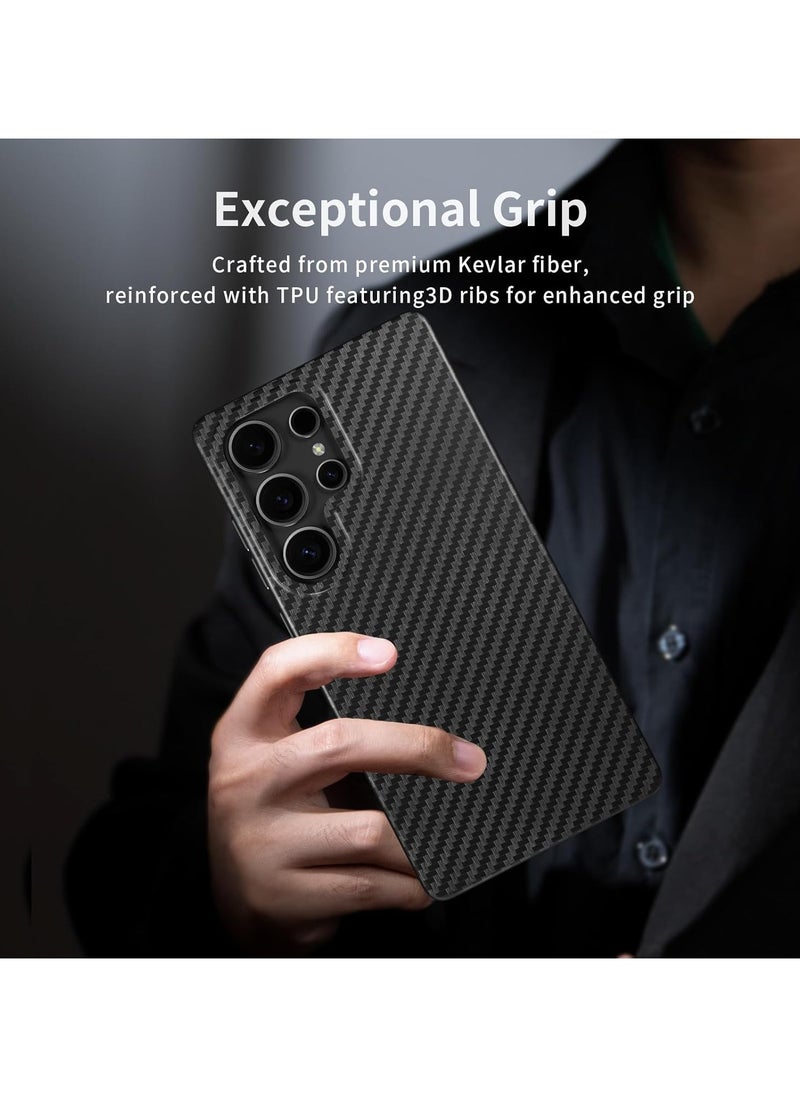 X-level - Magnetic Aramid Fiber Case for Samsung Galaxy S25 Ultra (2025), Slim & Lightweight Carbon Fiber Design, MagSafe-Compatible Durable Protective Cover - Image 1
