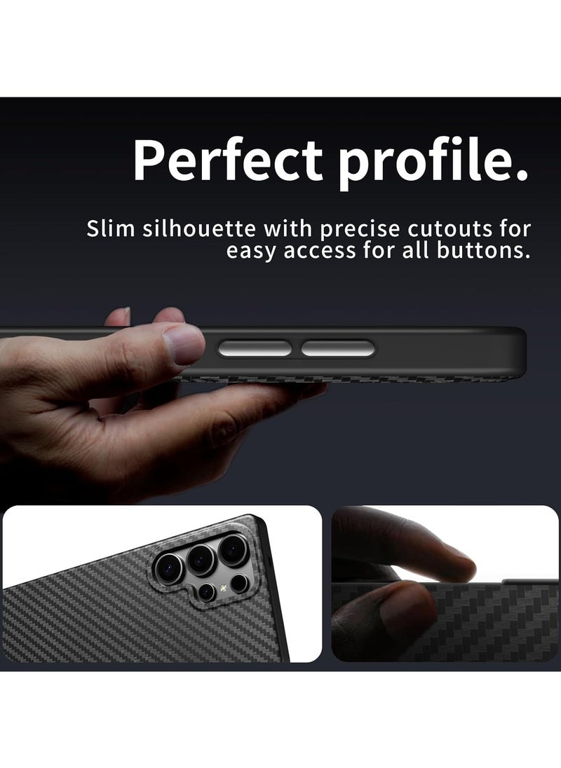 X-level - Magnetic Aramid Fiber Case for Samsung Galaxy S25 Ultra (2025), Slim & Lightweight Carbon Fiber Design, MagSafe-Compatible Durable Protective Cover - Image 1