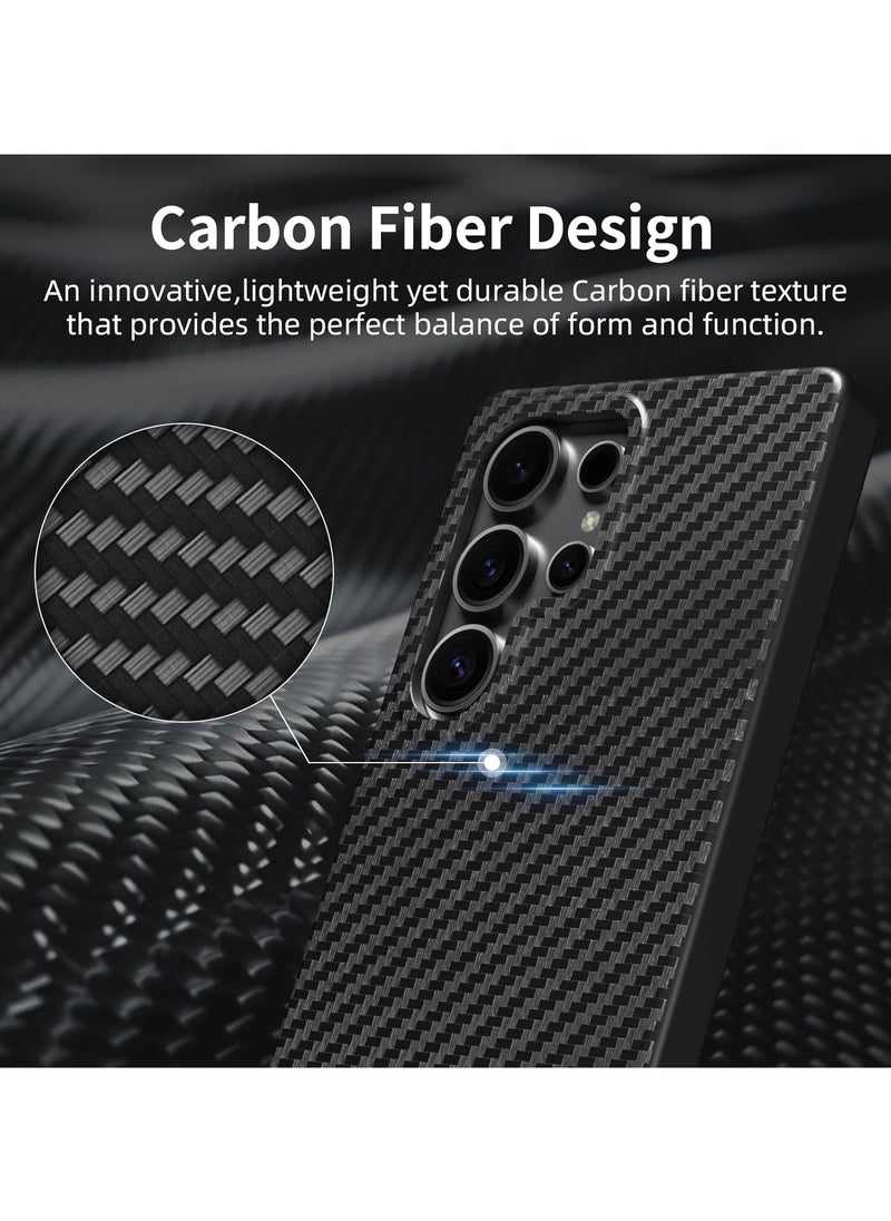X-level - Magnetic Aramid Fiber Case for Samsung Galaxy S25 Ultra (2025), Slim & Lightweight Carbon Fiber Design, MagSafe-Compatible Durable Protective Cover - Image 1