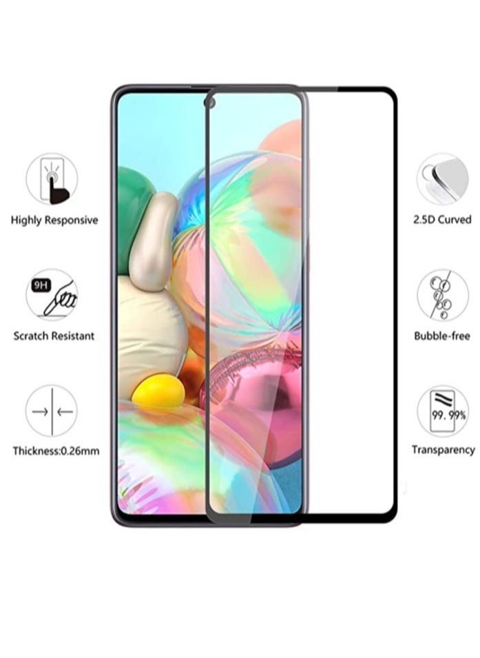 Raxoom Glass for Samsung Galaxy A53 5G / A52s / A52 / A51 / S20 FE / M31s Screen Protector Tempered Glass Full Glue Edge-to-Edge Protector - Image 2