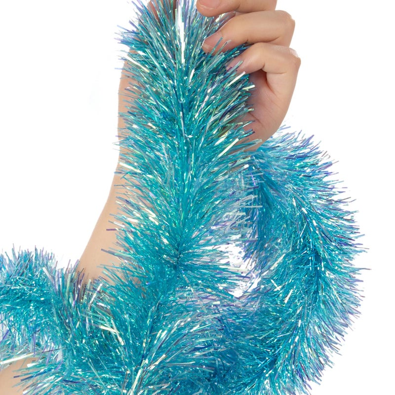 Aurorava Tinsel Garland Christmas Ornaments  Premium Polar Light Film Garlands for Decoration  Multiple Colors Reflective Christmas Party Decor