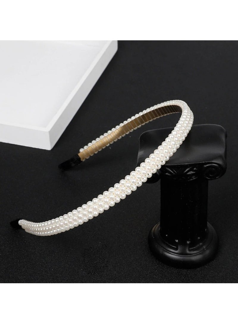 Huitich Elegant Headband Hair Accessory for Girls White - Image 3