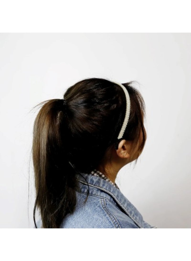Huitich Elegant Headband Hair Accessory for Girls White - Image 5