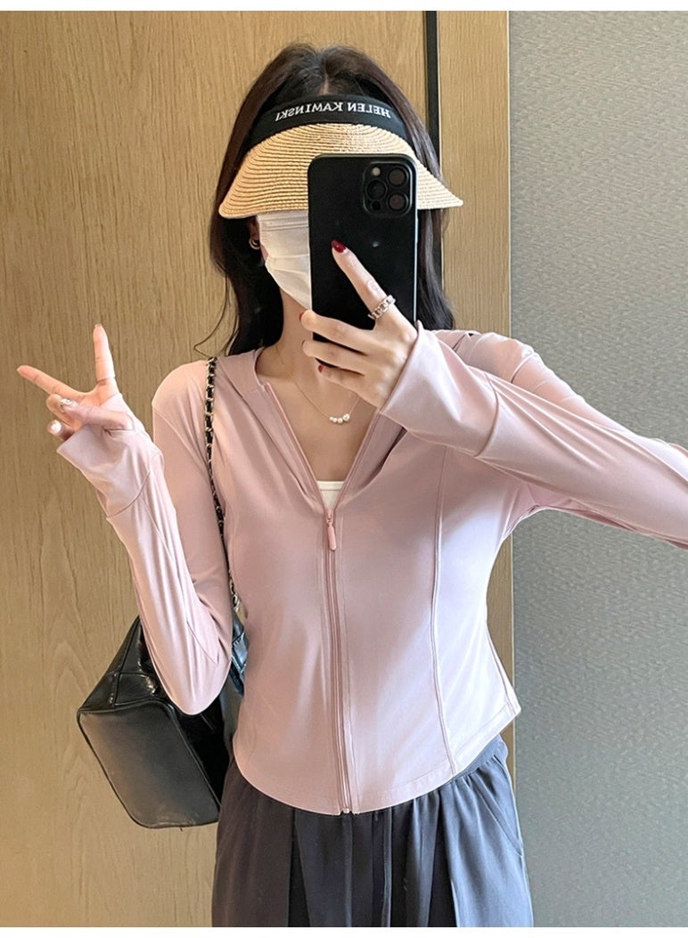 general Women's sun protection clothing, UV protection, summer cooling and breathable skin-protecting clothing, outdoor thin sun protection sports jacket - Image 1