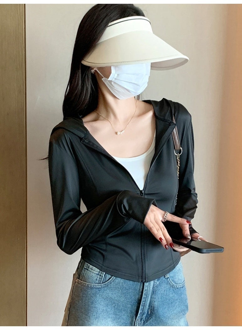general Women's sun protection clothing, UV protection, summer cooling and breathable skin-protecting clothing, outdoor thin sun protection sports jacket - Image 5