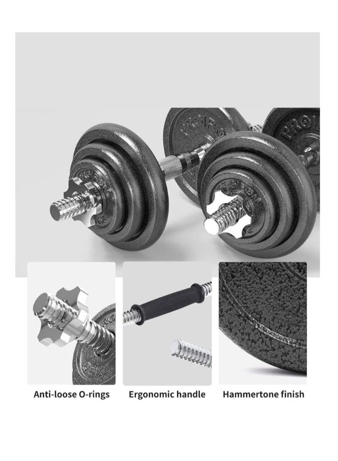 Egg 20kg Adjustable Integrated Dumbbell Weight Set for Strength Training and Fitness Workouts - Image 4