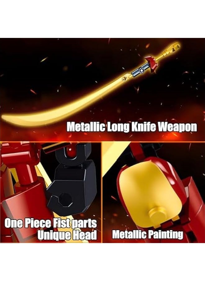 Generic - Samurai Mech Warrior Model Building Sets, Robot with Long Swords and Openable Cockpits Building Blocks Toy Set, 236 Pieces Creative Collectible Gift for Adults Man Teens Boys 6+ - Image 1