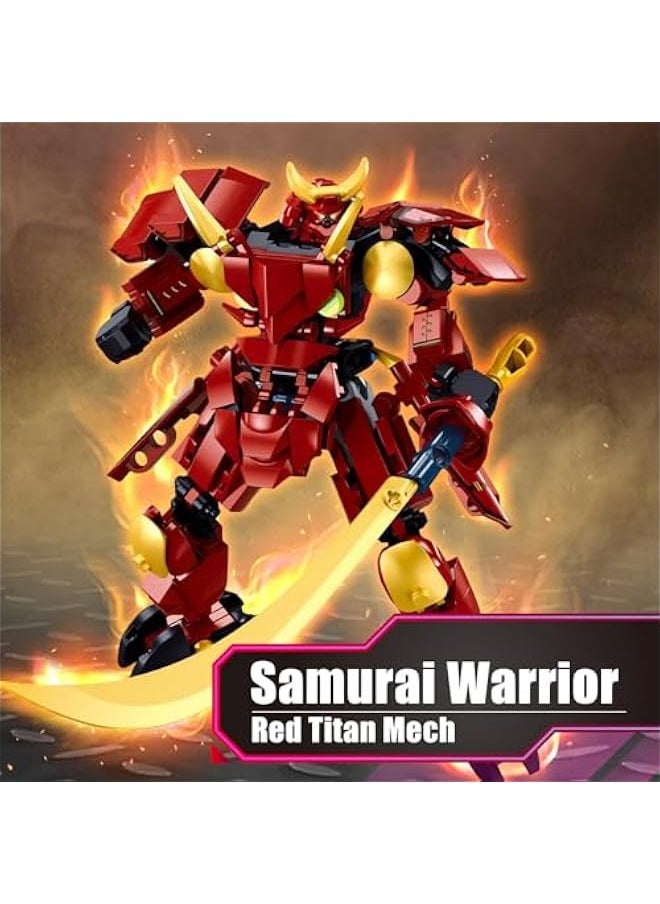 Generic - Samurai Mech Warrior Model Building Sets, Robot with Long Swords and Openable Cockpits Building Blocks Toy Set, 236 Pieces Creative Collectible Gift for Adults Man Teens Boys 6+ - Image 1