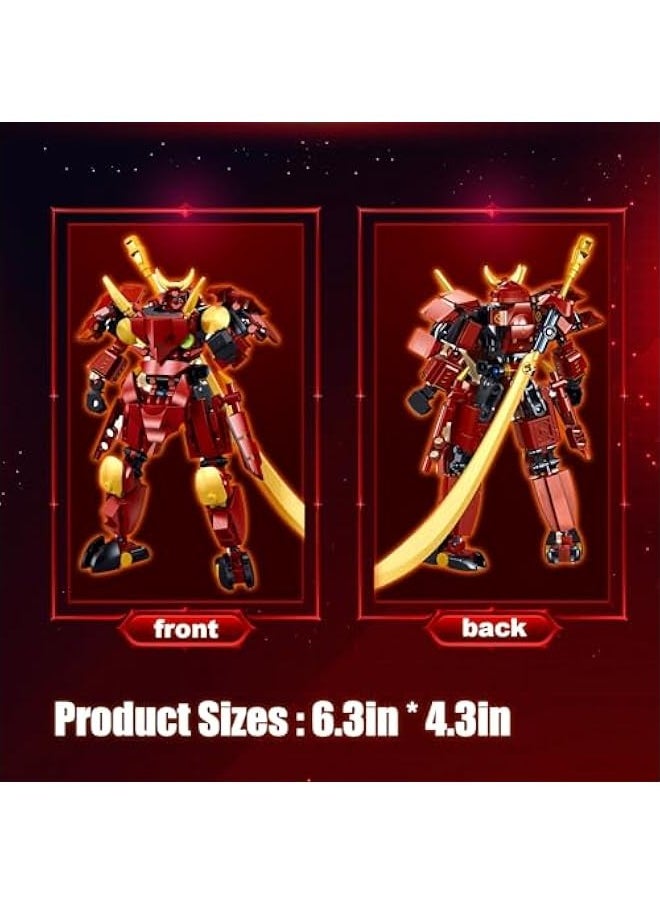 Generic - Samurai Mech Warrior Model Building Sets, Robot with Long Swords and Openable Cockpits Building Blocks Toy Set, 236 Pieces Creative Collectible Gift for Adults Man Teens Boys 6+ - Image 1