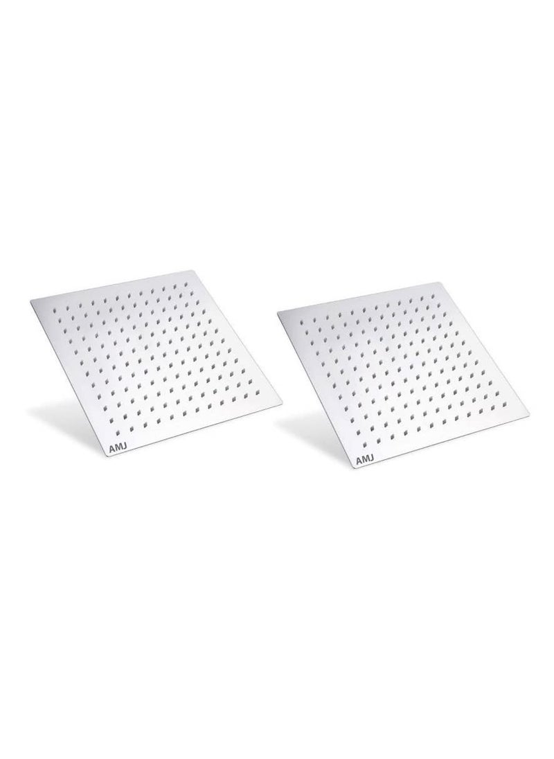 AMJ - AMJ® 8x8 (8Inch) Stainless Steel UltraSlim Square Rain Shower -PACK OF 2 - Image 1