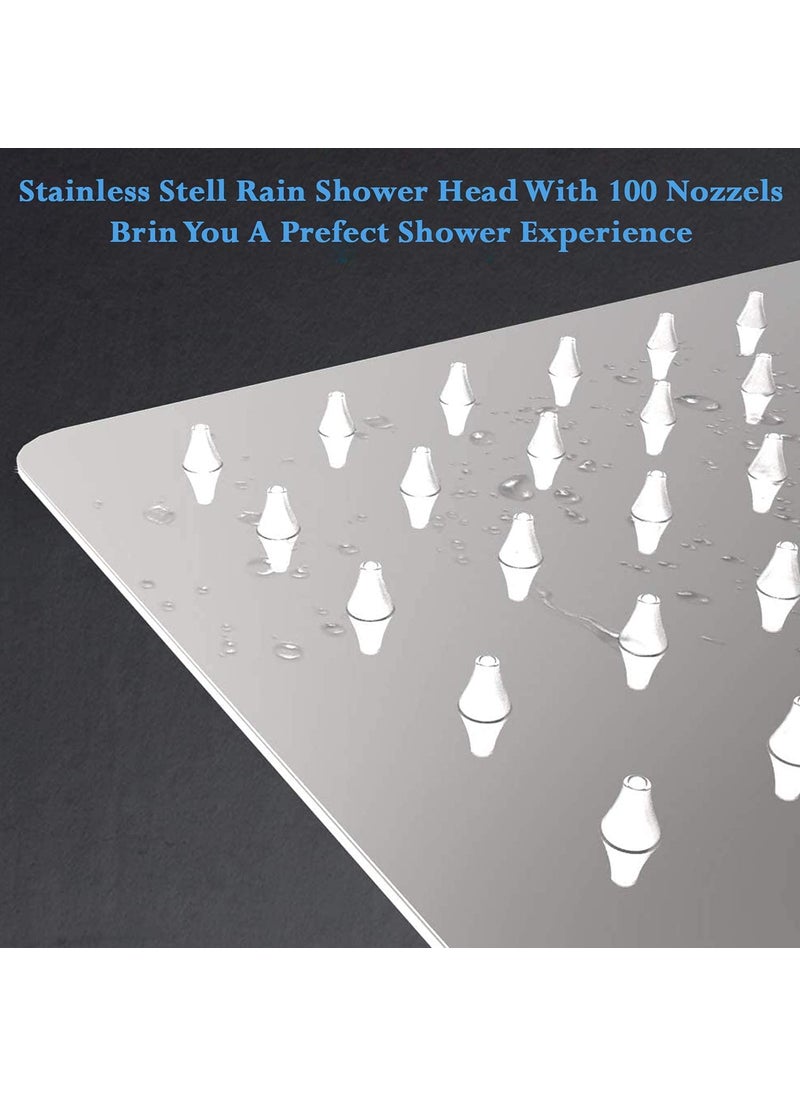 AMJ - AMJ® 8x8 (8Inch) Stainless Steel UltraSlim Square Rain Shower -PACK OF 2 - Image 1