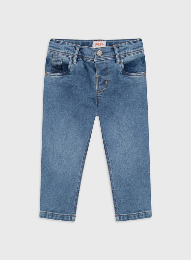 Quokka Kids Boys Denim Light Blue Pants  - Image 1