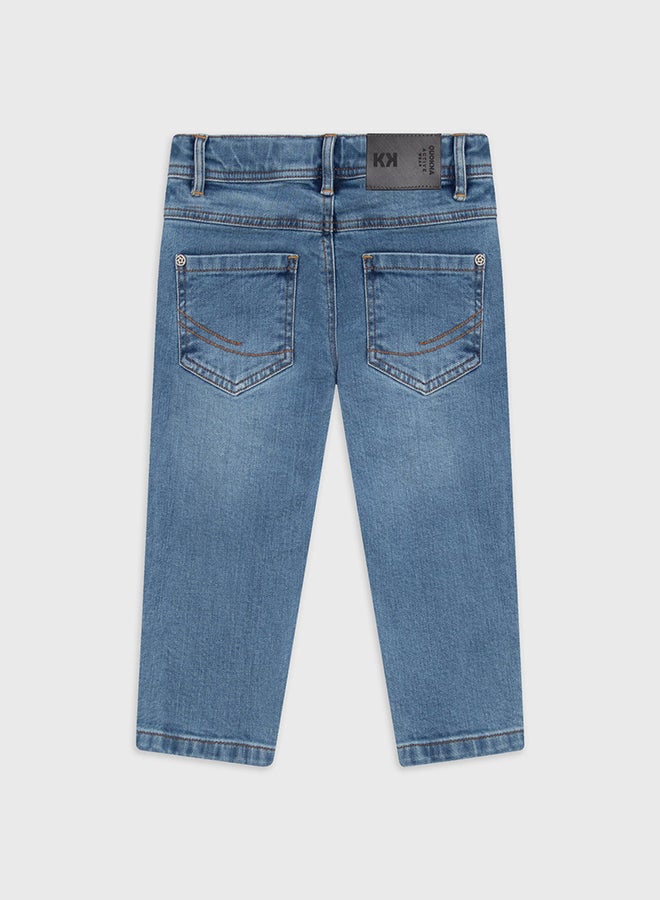 Quokka Kids Boys Denim Light Blue Pants  - Image 2