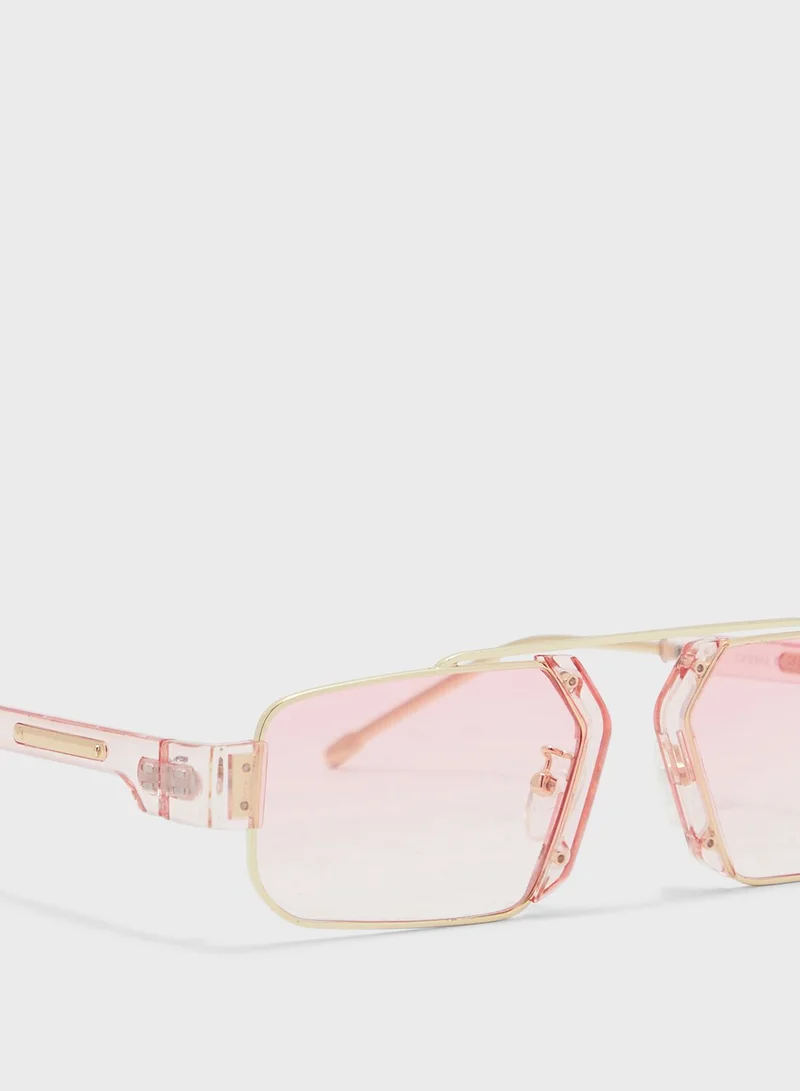 Seventy Five Casual Angular Sunglasses