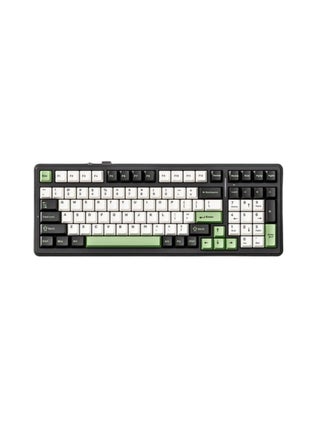 AULA F99 Customized Mechanical Keyboard 99 keys The 3 Mode Hot-swap Gasket Structure 8000mAh Battery (Black+Green) - pzsku/Z07ED7E95201A30E5D8EAZ/45/_/1733385534/fcfd5247-e19a-4b65-a907-b70e971c9a56