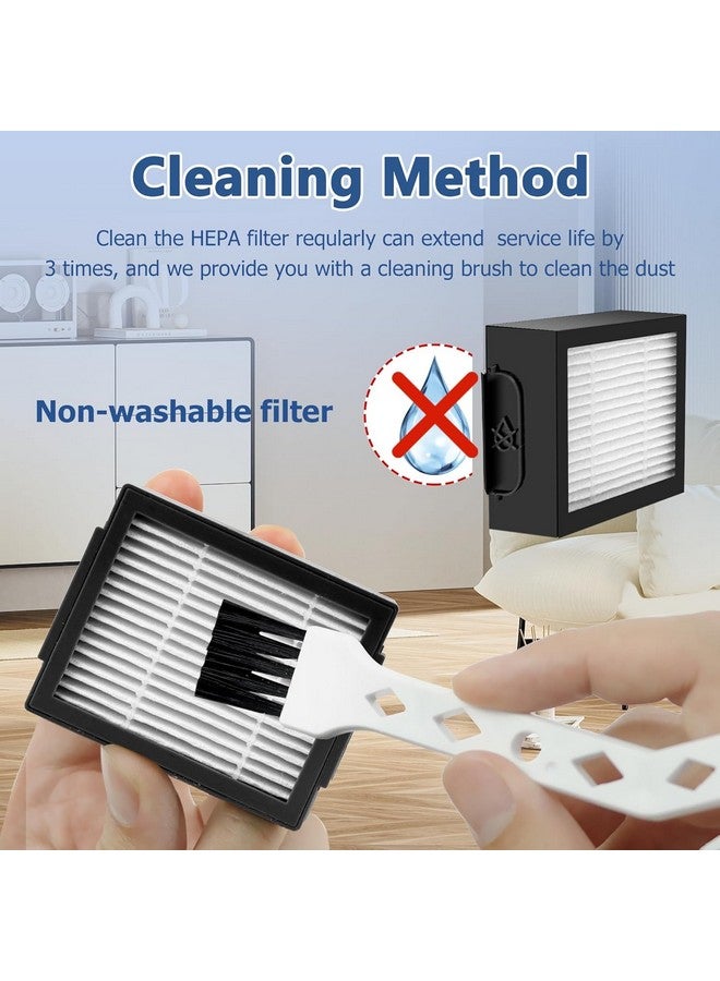 Funmit Filter Replacement for Roomba E I & J Series i7 i7+/plus i3 i3+ E5 E6 E7 i4 i6 i6+ i8 i8+ Vacuum Cleaners Parts, 12 Pack 4639161 High Efficiency Filters + 1 Cleaning Brush - Image 4