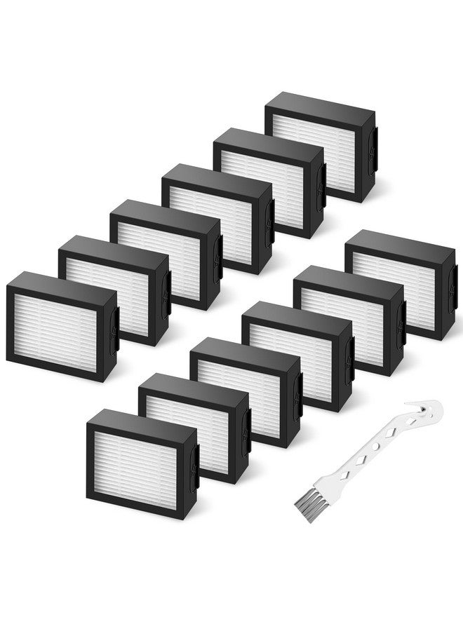 Funmit Filter Replacement for Roomba E I & J Series i7 i7+/plus i3 i3+ E5 E6 E7 i4 i6 i6+ i8 i8+ Vacuum Cleaners Parts, 12 Pack 4639161 High Efficiency Filters + 1 Cleaning Brush - Image 1