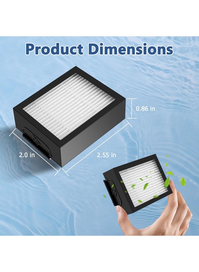Funmit Filter Replacement for Roomba E I & J Series i7 i7+/plus i3 i3+ E5 E6 E7 i4 i6 i6+ i8 i8+ Vacuum Cleaners Parts, 12 Pack 4639161 High Efficiency Filters + 1 Cleaning Brush - Image 2