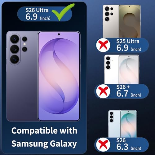 Dengduoduo 3 Pack Camera Lens Protector for Samsung Galaxy S26 Ultra, Tempered Glass Camera Protector Back Lens Cover, Ultra HD, 9H Hardness, Anti-Scratch, Case Friendly[No Affect on Night Shots] - Image 2