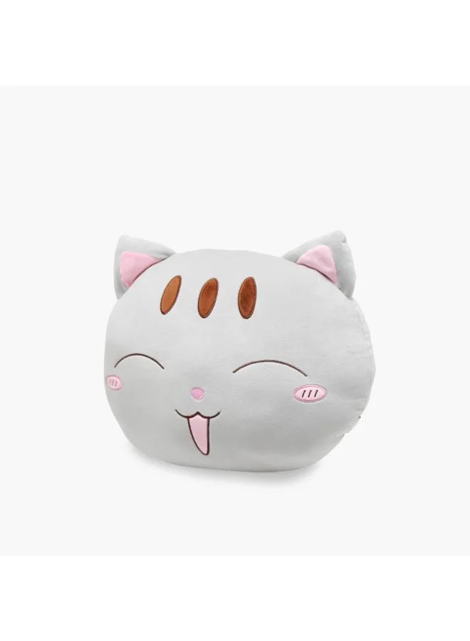 لايف ستايل Cat Face Plush Cushion - 38x30x12 cms