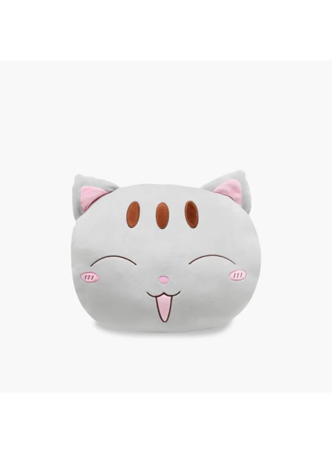 لايف ستايل Cat Face Plush Cushion - 38x30x12 cms