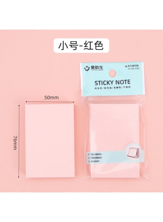 HELPS Morandi Colorful Sticky Notes Customized Colorful Student Stationery Message Note Stickers Office Can Be Pasted Hand-tearable Note Paper - Image 1