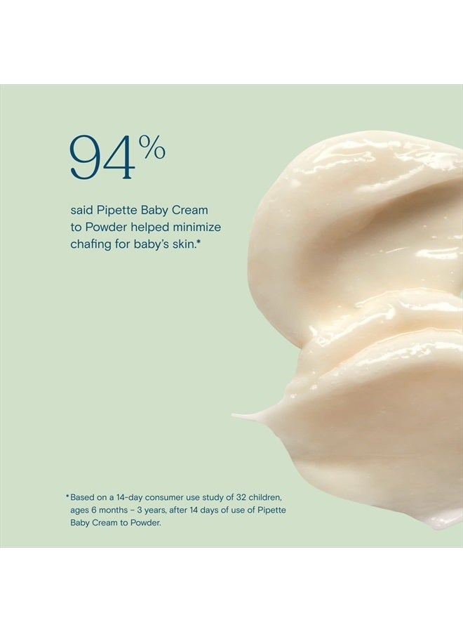 pipette Baby Cream to Powder - Talc-Free Baby Powder, Keep Baby's Skin Happy, Squalane Helps Restore The Natural Balance of Baby's Skin, Fragrance Free, 3 oz - Image 3