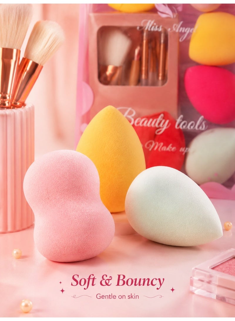 11-Piece Makeup Tool Set – 5 Brushes & 6 Soft Blending Sponges for Liquid, Cream & Powder Makeup - Image 5