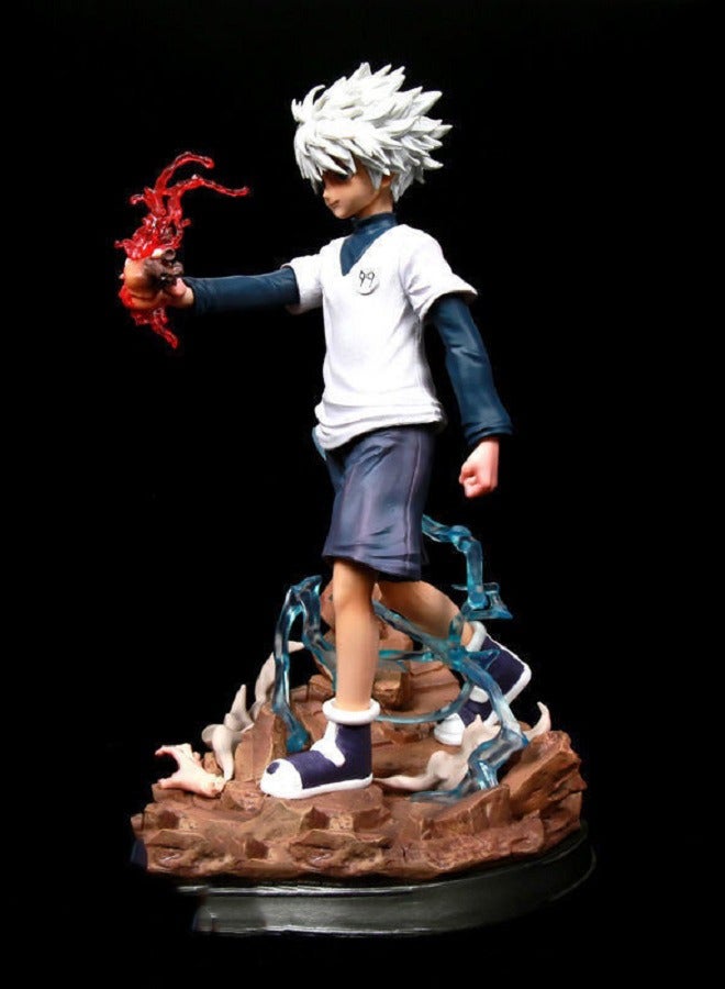 HALAMODO Killua Zoldyck High-Quality Anime Model Figure - Desktop Decoration Statue, PVC Material, Collectible Toy Gift, 27CM  - Image 2