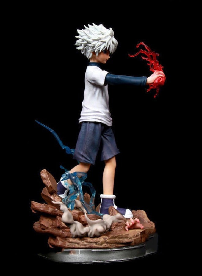 HALAMODO Killua Zoldyck High-Quality Anime Model Figure - Desktop Decoration Statue, PVC Material, Collectible Toy Gift, 27CM  - Image 1