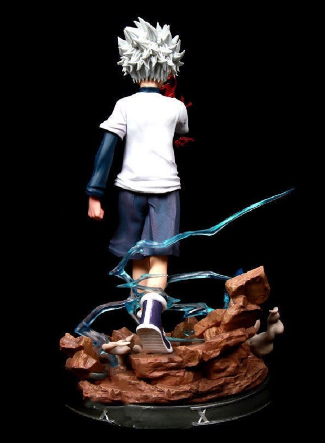 HALAMODO Killua Zoldyck High-Quality Anime Model Figure - Desktop Decoration Statue, PVC Material, Collectible Toy Gift, 27CM  - Image 3