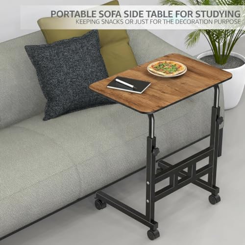 Radiant Multi-Purpose Laptop Table, Study Table| Bed Table| Adjustable Height, Portable for Office, Work Form Home | DIY Table, Easy to Assemble (Wooden with Black Leg) - Image 5