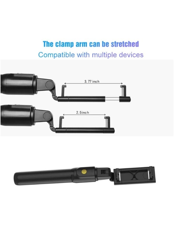 DUSALA - K07 Integrated Selfie Stick Tripod with Bluetooth Remote – Wireless BT 4.0 Extendable Alloy Camera Stand for Smartphones, Lightweight Portable Tripod with Adjustable Angle & Detachable Shutter for Vlogging, Travel & Live Streaming - Image 1