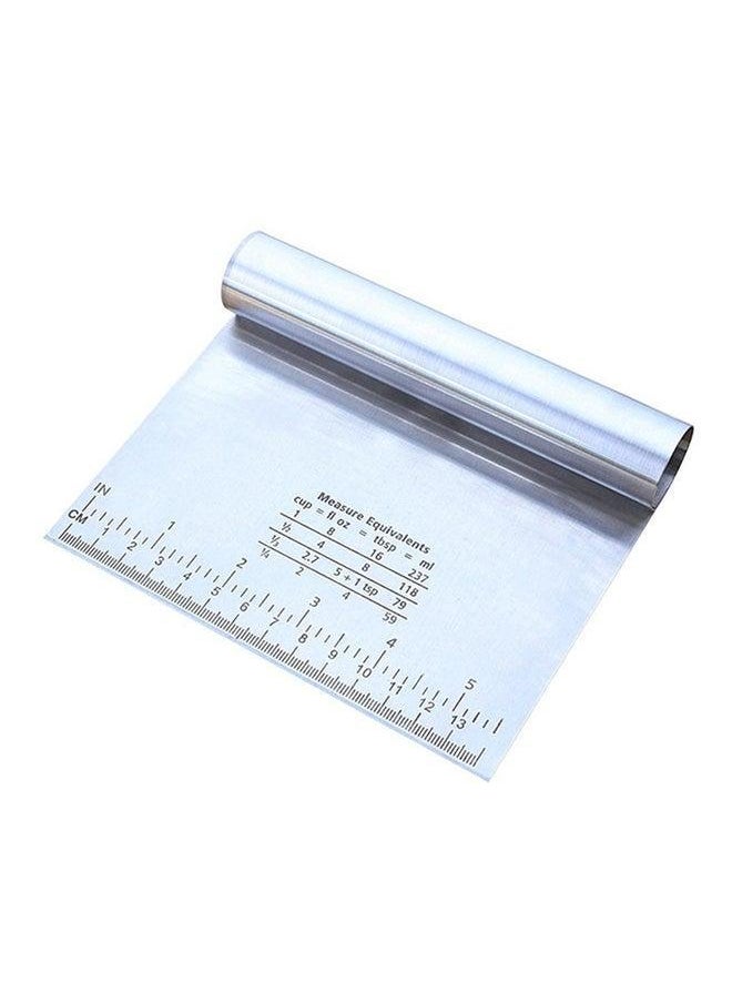POLLEN LIFE Stainless Steel Dough Smoother Silver 15x12centimeter 