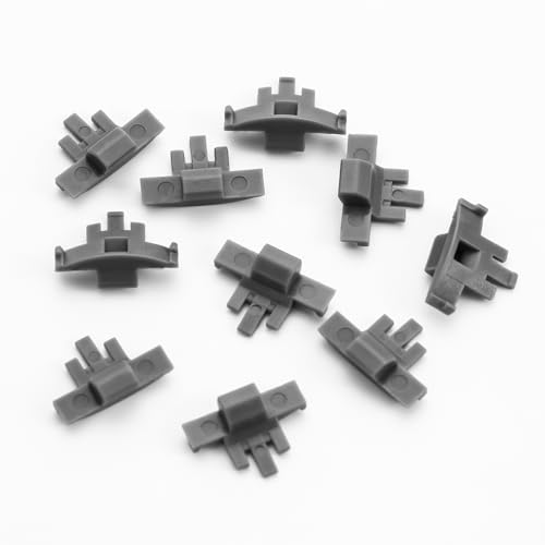 Furniware Cabinet Door Angle Restriction,10 Pieces 86 Degree Angle Restriction Hinge Clip for Soft Close Cabinet Hinges, Hinge Opening Angle Restrictor Clip, Nylon - Image 1