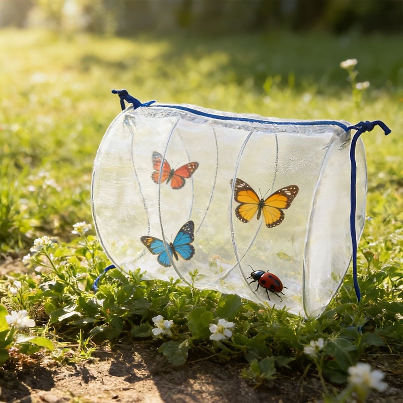 Transparent Insect Observation Habitat Portable Outdoor Bug Cage With Escape Proof Window For Entomology Study Bug Catching Science Education Sturdy Insect Habitat 1pc - Image 2
