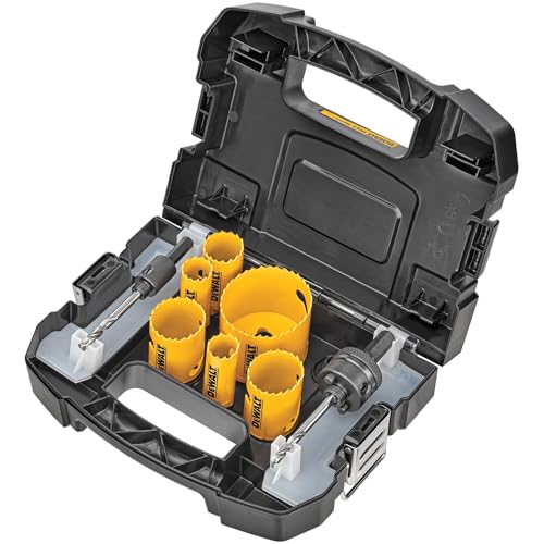 DEWALT BiMetal Hole Saw Kit for Wood Metal and Plastic D180001 - Image 1