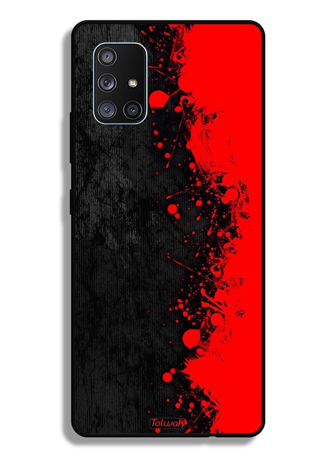 Tolwak Samsung Galaxy A71 5G Protective Case Cover Paint Abstract Pattern - Image 1