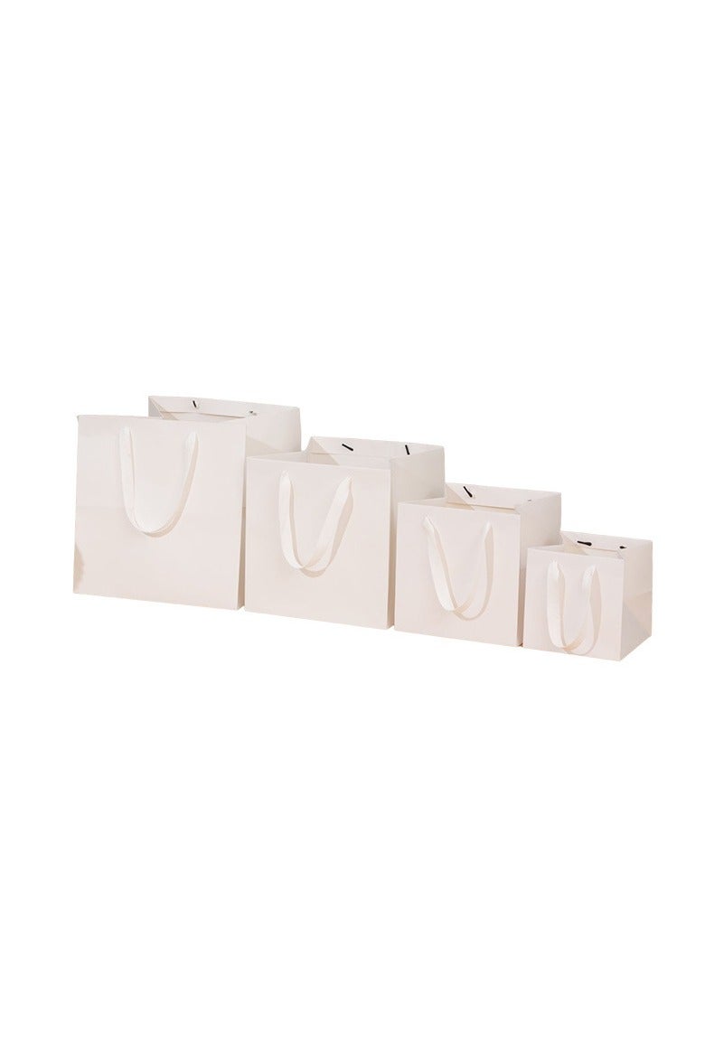 بي إيان مربع أسفل الكرتون الأبيض كيس Tote - بريميوم 230GSM ماتي النهاية، رطوبة مقاومة وتخصيص (15 سم إلى 30 سم) - مثالية للزهور والهدايا والتغليف المخبز - Image 4