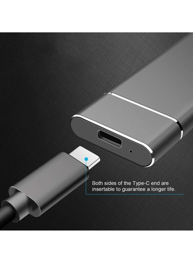 Portable External SSD USB 2.0 Type-C Solid State Drive, 1TB / 2TB High Speed Storage Compatible with Mac Laptops & Desktop PC, Red, LN2 - Image 3