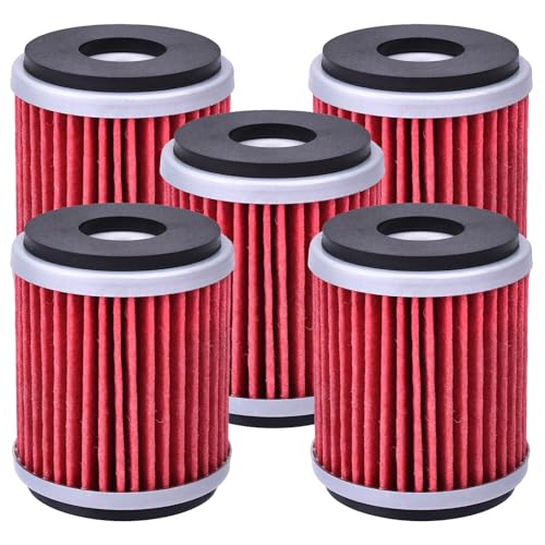XYRVICT 5pcs HF140 Oil Filter for Raptor 250 YFM250 20082013 for Yamaha YFZ450 YFZ450R 20042017 WR450F XT250 YZ250 YFZ450X WR250F WR250R WR250X OEM 5d3134400000 - Image 1