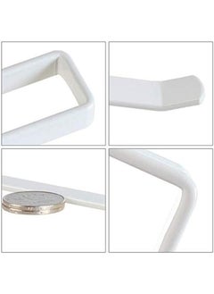 SHOWAY Kitchen Paper Roll Holder Trivets Towel Rack Cabinet Napkins Storage Rack Holder Kitchen Roll Holder Dispenser Under Cabinet Roll Paper Towel Holder Storage Rack Shelf  - Image 4