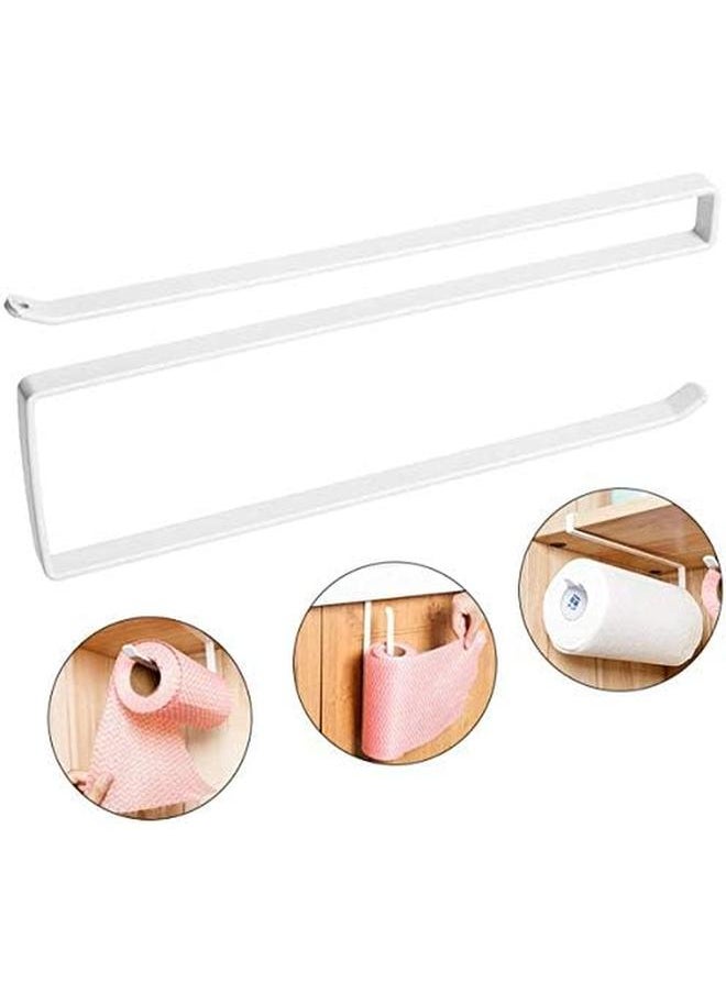 SHOWAY - Kitchen Paper Roll Holder Trivets Towel Rack Cabinet Napkins Storage Rack Holder Kitchen Roll Holder Dispenser Under Cabinet Roll Paper Towel Holder Storage Rack Shelf - Image 1