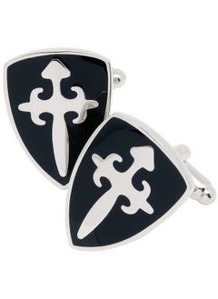 Crusader Battle Shield Cufflinks For Men Black Tone Men'S Cuff Link Set For Wedding Shirt Party Business Birthday Anniversary Dress - pzsku/Z07EE98AA503A3B2797F1Z/45/_/1718182709/84f85adb-ca5f-4655-bbf5-1f25ab275f9e