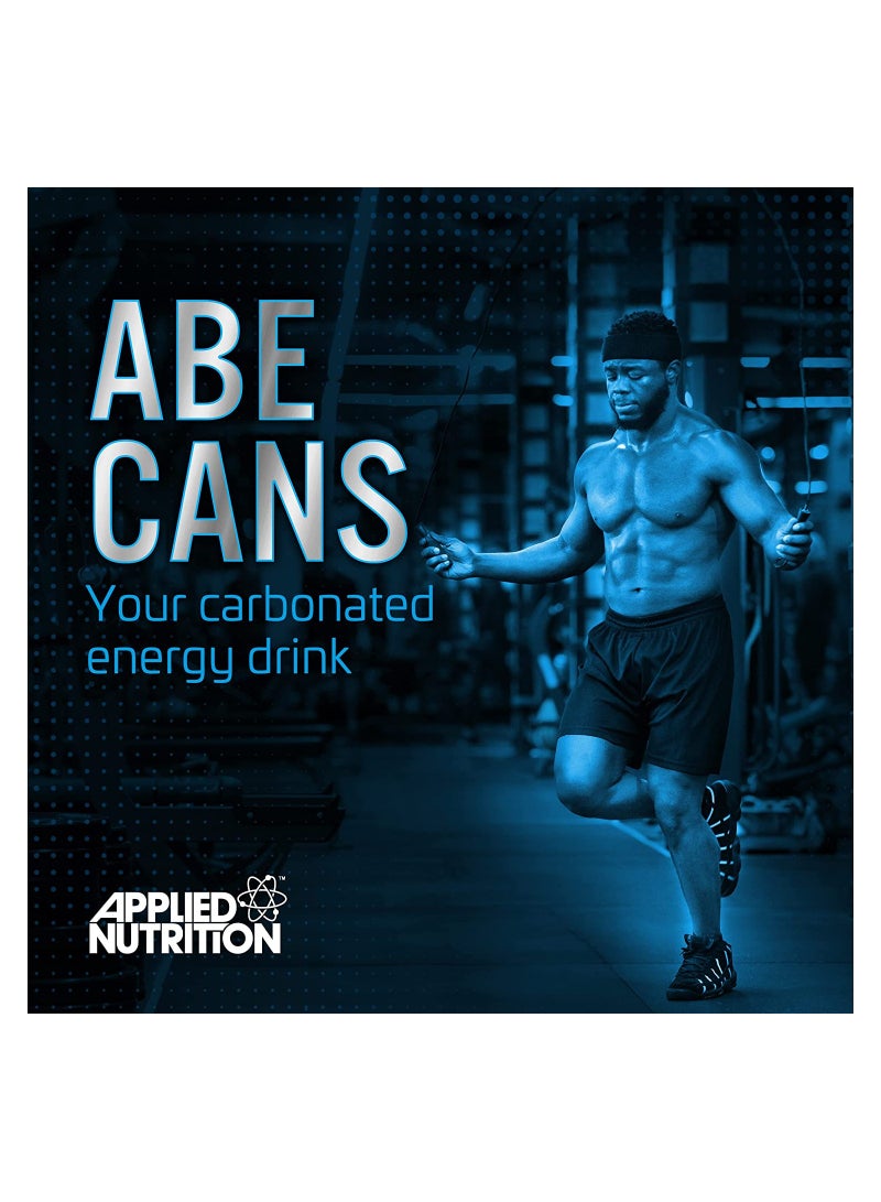 Applied Nutrition Abe Pre Workout Cans Orange burst- Performance Drink, Abe Carbonated Beverage Sugar Free With Caffeine -330Ml  - Image 4