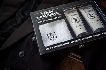 Percy Nobleman Percy Nobleman Face Stubble Care Kit by Percy Nobleman A Mens Gift Set For Skin Care Moisturiser Wash and Face Towel Kit - Image 5